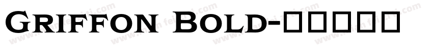 Griffon Bold字体转换